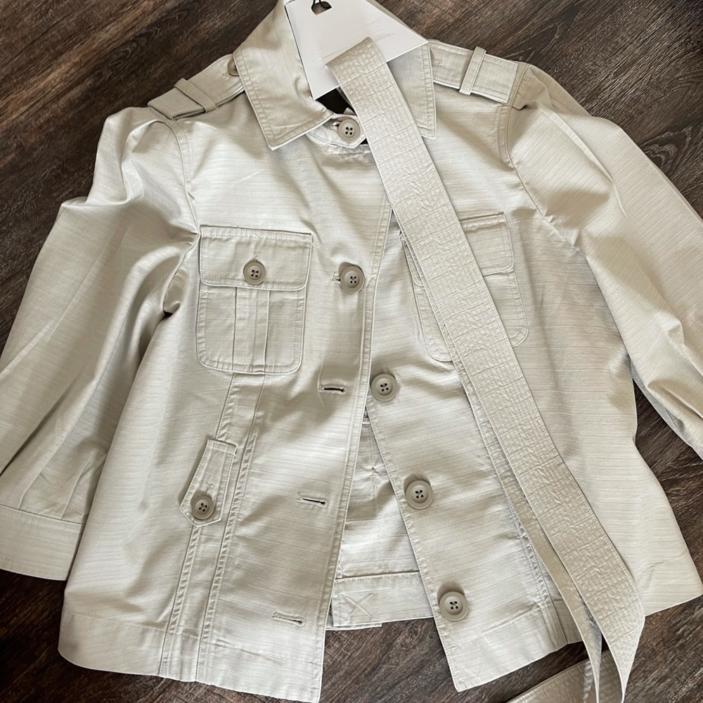 Calvin Klein Belted Khaki Jacket - Women’s Size 10